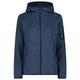 CMP - Women's Jacket Fix Hood Jacquard Knitted 3H19826 - Fleecejacke Gr 36 blau