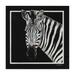 Zebra-Print Twill Scarf (70 X 70)