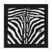 Zebra-Print Twill Scarf (50 X 50)