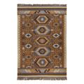 Tapis kilim laine vintage motif ethnique chic multicolore 80x150