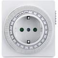 Timer meccanico per prese di casa, IP20, 3500 watt, 96 programmi on/off ogni 15 minuti, bianco,