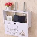 Cogfs No Drill Cable Router Storage Box Shelf Wall Hangings Bracket Cable Organizer