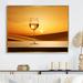Design Art Aperitifs Aura Champagne Glass - Wine & Champagne Wall Decor Metal in Brown/Yellow | 16 H x 32 W x 1 D in | Wayfair FL108190-32-16-GD
