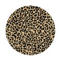 Lukts Leopard Print Print Round Mouse Pad With Stitched Edge Non-Slip Rubber Base Mouse Mat Mousepad For Office & Home (7.9 X 7.9 X 0.12inch)
