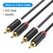 2 RCA to 2 RCA Cable Male to Male Audio Cable for Home Theater DVD Amplifier TV 1m 2m 3m 5m Cable RCA Gold-Plated Cabo PVC Shell 1m