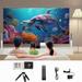 Projector Gnobogi Home Audio Household Portable LED Mini High-definition Projector Gift Machine Parent-child Gift Support 1080p Decoding Supports U-Disk Trans-flash Card HDMI And AV Cable Clearance