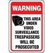 Traffic & Warehouse Signs - Security Camera in Use Sign - Weather Approved Aluminum Street Sign 0.04 Thickness - 10 X 7