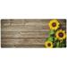 ALAZA Sunflowers Wood Board Print Large Gaming Mouse Pad Big Mousepad Mice Keyboard Mat with Non-Slip Rubber Base for Computer Laptop Home & Office 31.5 X 11.8 inch