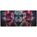 ALAZA 3D Screaming Metal Demon Skull Large Gaming Mouse Pad Big Mousepad Mice Keyboard Mat with Non-Slip Rubber Base for Computer Laptop Home & Office 31.5 X 15.7 inch