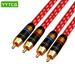 2 to 2RCA Interconnect Cable For Amplifier DAC TV DVD High-Performance Premium HiFi RCA Signal Lines Red 10m