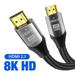 8K HDMI Cable HDMI 2.1 Ultra Digital HD UHD High Quality Braided 8K@60Hz 4K@120Hz 2K@144Hz for PS5 TV Projectors Monitor 1m 12m black 5m