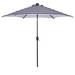 ROOM FULL Outdoor Patio Umbrella w/ Push Button Tilt & Crank Metal in Blue/Navy | 92.91 H x 104.76 W x 104.76 D in | Wayfair ZFZ-W41933633