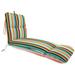 Jordan Manufacturing Sunbrella 22" x 74" Outdoor Chaise Lounge Cushion w/ Ties & Loop, Polyester | 5 H x 74 W x 74 D in | Wayfair 856PK1-2410L