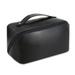 Travel Makeup Bag Large Opening Makeup Bag Portable Makeup Bag Opens Flat for Easy Access PU Leather Makeup Bag Large Cosmetic Organizer for Women Girls black