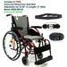 Karman S-Ergo125F18RS - 18 Seat Width Ergonomic Wheelchair Model S-Ergo 125 Frame Color: Rose Red Fixed Wheel Flip-Back Armrest & Swing-Away Detachable Footrests & FREE Wheelchair Seat Belt!