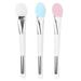 3 Pcs Multipurpose Tool Double-head Applicator Brush Mask Brush Skin Care Silicone Rayon