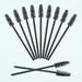 200Pcs Disposable Eyelash Wands Black Mascara Wands Eyelash Brushes Spoolies for Lash Extensions