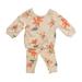 Carter s Infant/Youth Girl s 2 Piece Long Sleeve Shirt and Pant Set (Pink/Orange Floral 3-6M)