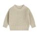 Baby Sweater Toddler Kids Children S Solid Knit Winter Clothes For Girls S Clothes Top Sweatshitr Beige 5 Years-6 Years