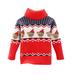 Hfolob Xmas Toddler Child Baby Girls Sweater Cute Cartoon Turtleneck Sweater Tops Christmas Outfits Cute Sweaters