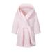 Penkiiy Boys Girls Fleece Robe Hooded Toddler Soft Fuzzy Bathrobe for Kids Microfiber Fleece Shawl Robe 2-8 Years 2 Years