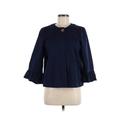 Draper James Jacket: Short Blue Print Jackets & Outerwear - Women's Size Medium