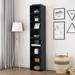Ebern Designs Multimedia Media Cabinet Wood/Manufactured Wood in Black | 70.9 H x 11.6 W x 9.3 D in | Wayfair C8DCEE86DEB74F01999FC574DA2E69B0