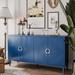 Red Barrel Studio® Delawrence Accent Cabinet Wood in Blue | 29.66 H x 59.19 W x 15.88 D in | Wayfair 952ACD3E87B84163826CD5CE0EF916A1