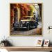 Williston Forge 1960S Old Car In England On Canvas Print Canvas, Cotton in Black/Orange | 16 H x 16 W x 1 D in | Wayfair