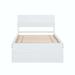 Latitude Run® High Gloss Bed Frame w/ Drawers Wood in White | 35.4 H x 41.2 W x 78.8 D in | Wayfair 1132C5B1F55D4EBA920CD9800701CB89