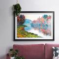 Millwood Pines Banks Of The Seine At Jenfosse Framed On Paper Print in Blue/Green/Yellow | 19 H x 27 W x 1.5 D in | Wayfair