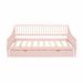 Red Barrel Studio® Kiyann Upholstered Daybed Upholstered, Solid Wood in Pink | 32.3 H x 82 W x 75.8 D in | Wayfair A1E9C6B9692E4B619E4F2C3C80CB8422