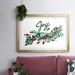 The Holiday Aisle® Cut Wreath Christmas I Framed On Paper Print in Green/Red/White | 30 H x 44 W x 1.5 D in | Wayfair