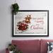 The Holiday Aisle® Merry Little Christmas Framed On Paper Print in Brown/Gray/Red | 27 H x 39 W x 1.5 D in | Wayfair