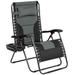 Arlmont & Co. Shanan Recliner Metal in Gray | 43 H x 29 W x 32.5 D in | Outdoor Furniture | Wayfair 6921034288C84C4BAA96524E32D505DE