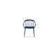 Woodard Windsor Stacking Patio Dining Armchair w/ Cushion Metal in Black | 32.5 H x 24 W x 23.5 D in | Wayfair 9S0417ST-92-05A