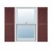 Builders Edge, TailorMade Cathedral Top Center Mullion, Open Louver Shutters Vinyl, Wood in Gray | 31" | Wayfair BEL1180031030