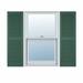 Builders Edge, TailorMade Cathedral Top Center Mullion, Open Louver Shutters Vinyl, Wood in Green | 92",14 1/2" | Wayfair BEL1140092028
