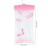 Waterproof Cell Phone Pouch Bag Transparent Touch Screen Mobile Accessories Holder Pink 2 Pcs