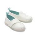 TOMS Kids Tiny White Alpargata Confetti Glitter Toddler Shoes, Size 11