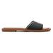 TOMS Women's Black Shea Leather Slide Sandals, Size 9