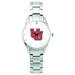 Women's Silver Utah Utes Stainless Steel Bracelet Wristwatch