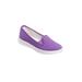 Extra Wide Width Women's The Dottie Slip On Sneaker by Comfortview in Purple (Size 10 WW)