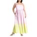 Plus Size Women's Ombre Flare Skirt Maxi Dress by ELOQUII in Crystal Rose (Size 18)