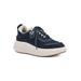 Women's Dynastic Sneaker by White Mountain in Navy Fabric (Size 9 1/2 M)