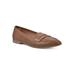 Women's Noblest Flat by White Mountain in Dark Tan Smooth (Size 8 M)