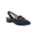 Women's Boreal Slingback by White Mountain in Navy Fabric (Size 7 M)