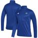 Men's adidas Royal Delaware Fightin' Blue Hens Sideline Stadium Knit Quarter-Zip Pullover Top