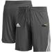 Men's adidas Gray Alabama State Hornets Sideline Three-Stripe Knit Shorts