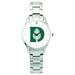 Men's Silver Dartmouth Big Green Stainless Steel Wristwatch